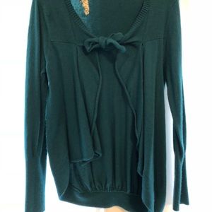 ANTHROPOLOGIE teal cardigan